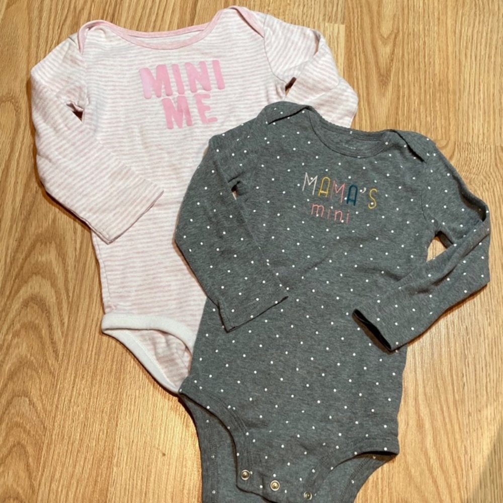 2 baby girl mama onesies 24 months